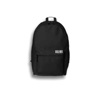 a black backpack on a black background